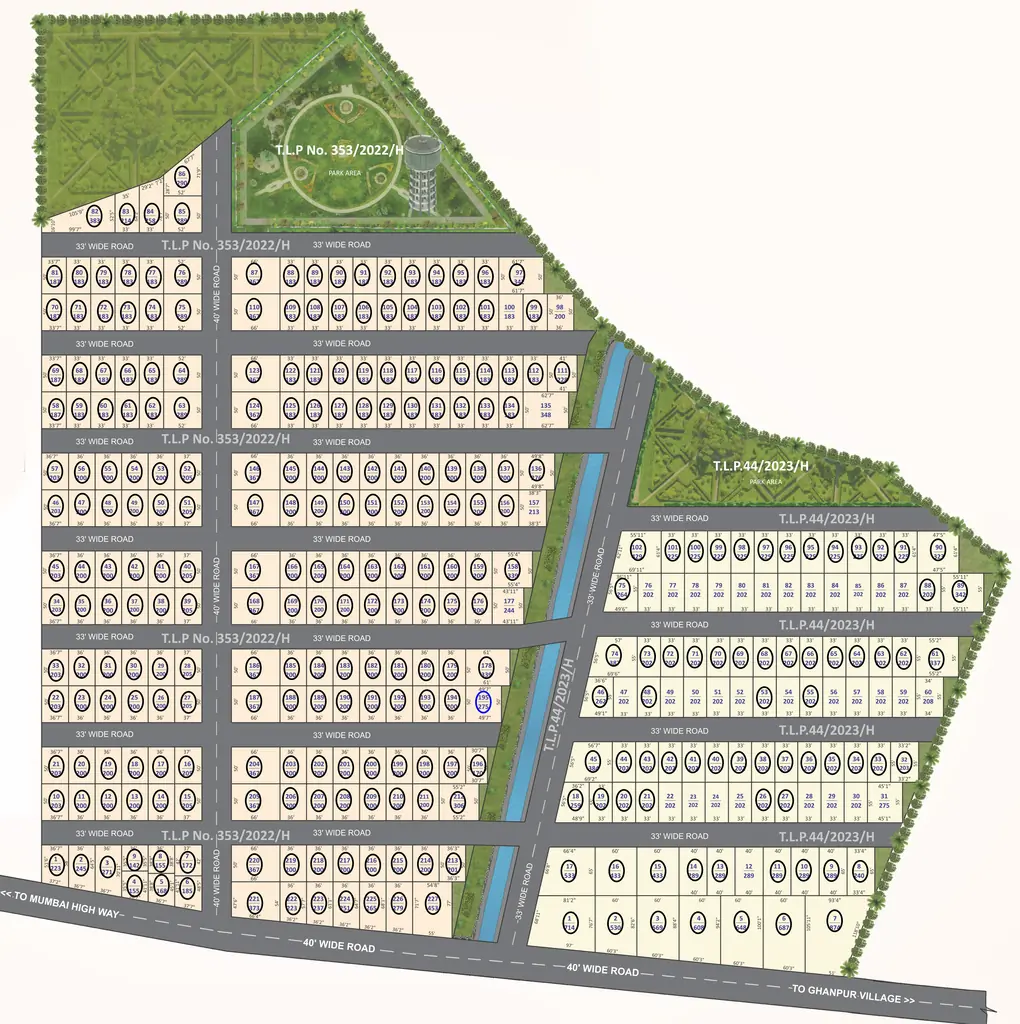Master Plan of Woxen County in Vikarabad, Hyderabad - Image 325572