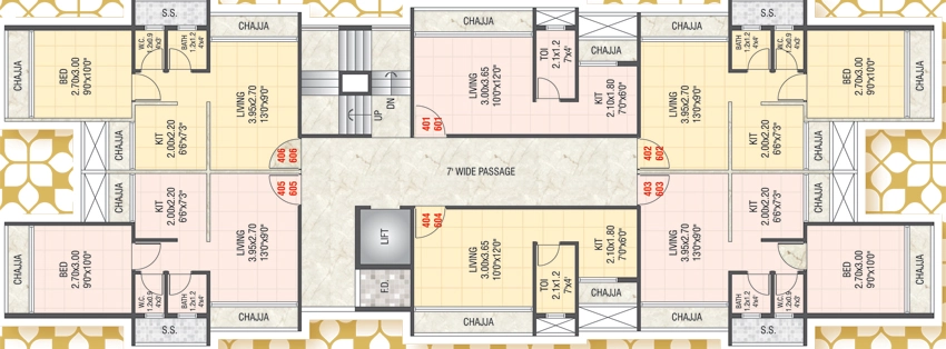 Floor Plan of Bhoomi Abode in Karanjade, Navi Mumbai - Image 325701