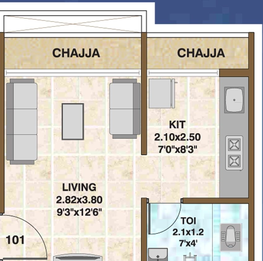 1 RK Flat in Neelkanth Sanvi Swarup in Ulwe, Navi Mumbai - Image 874621
