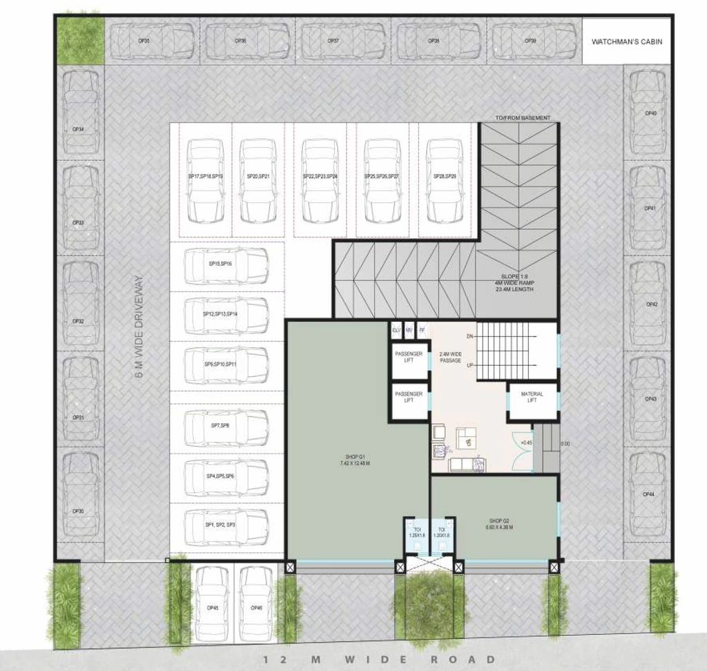 Floor Plan of Amar Apex in Sharanpur, Nashik - Image 326005