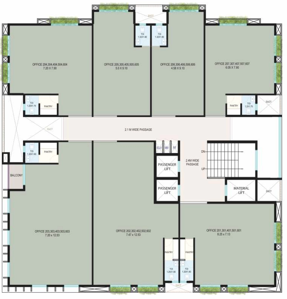Floor Plan of Amar Apex in Sharanpur, Nashik - Image 326004