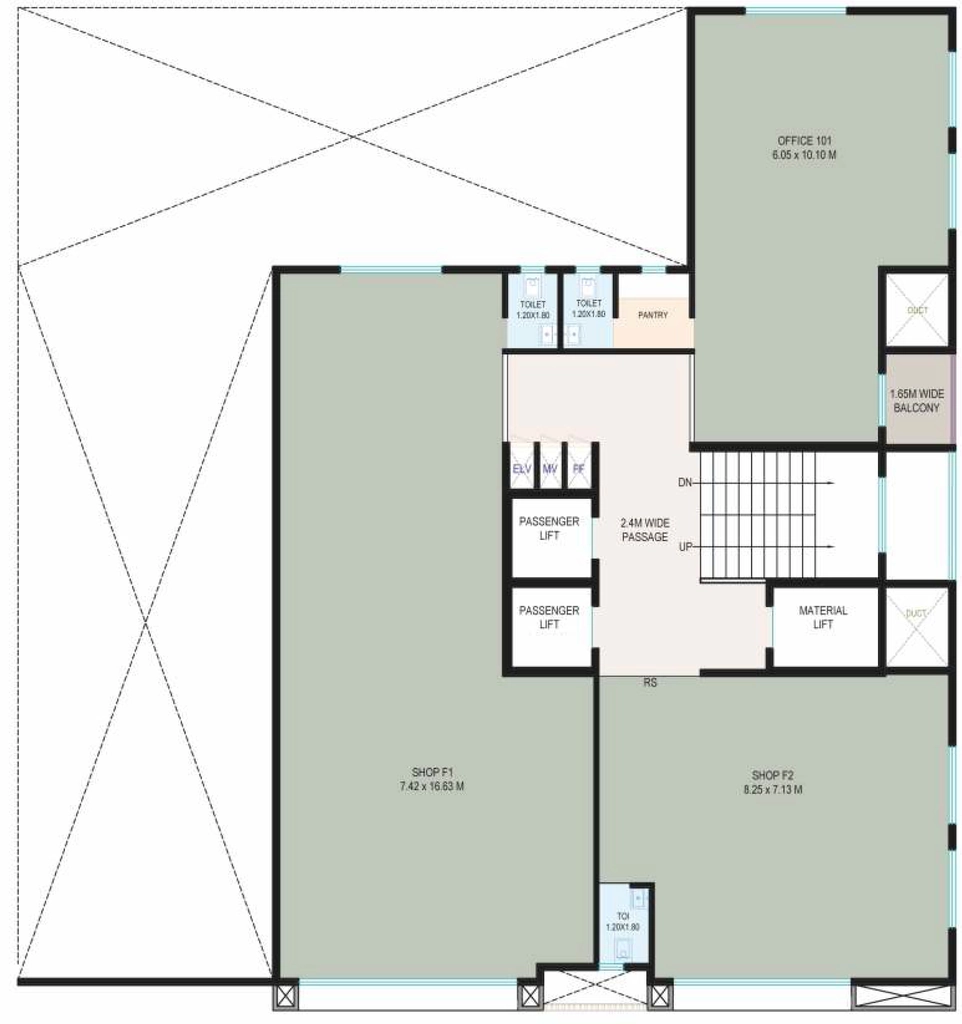 Floor Plan of Amar Apex in Sharanpur, Nashik - Image 326003