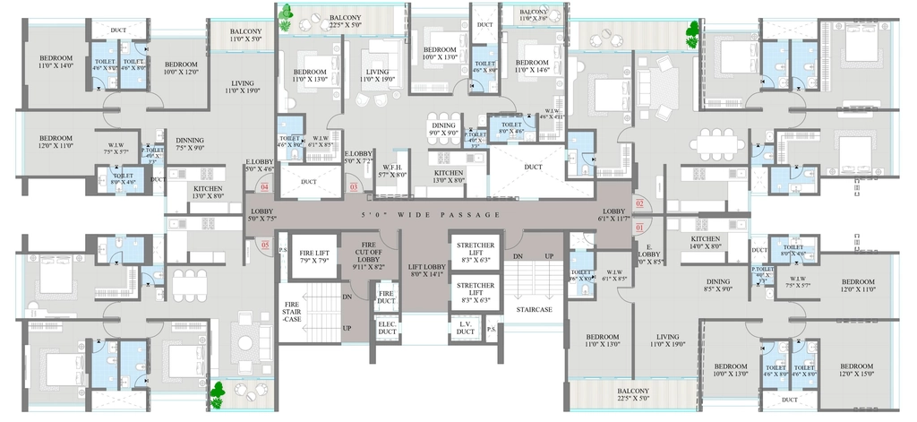 Floor Plan of Ranawat Aura Aiwa in Mohammed Wadi, Pune - Image 326050