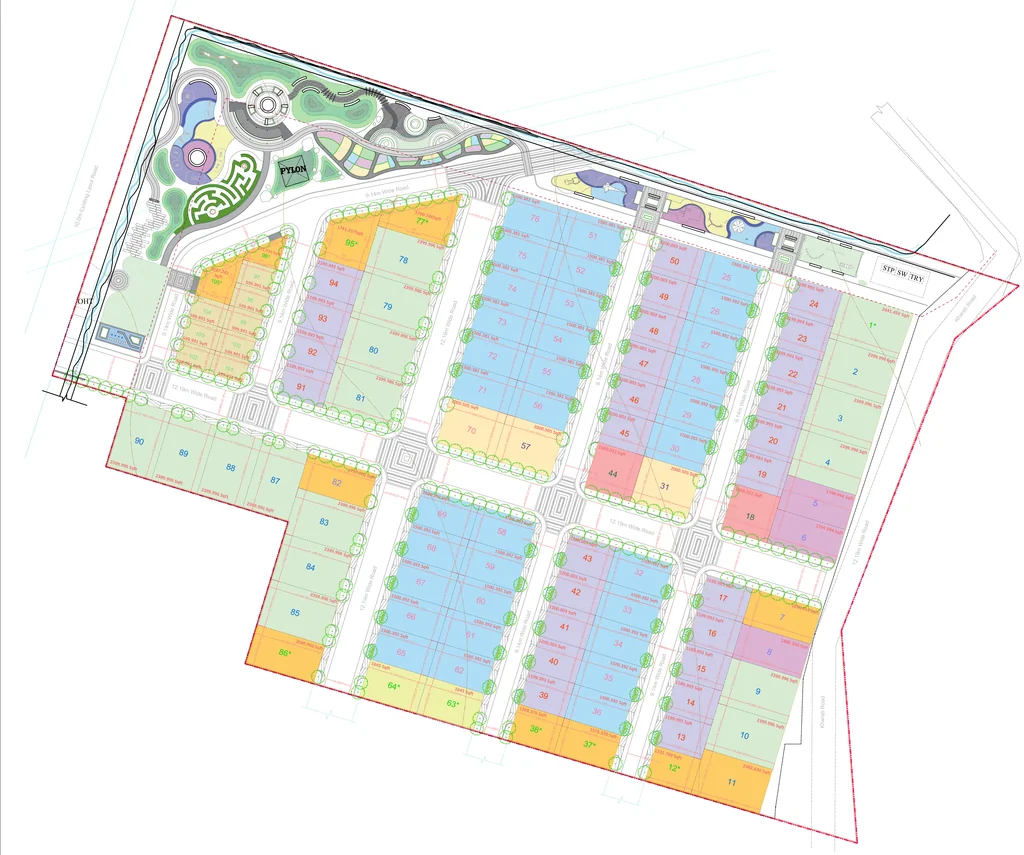 Master Plan of Bloomfields in Mysore Road, Bangalore - Image 326072
