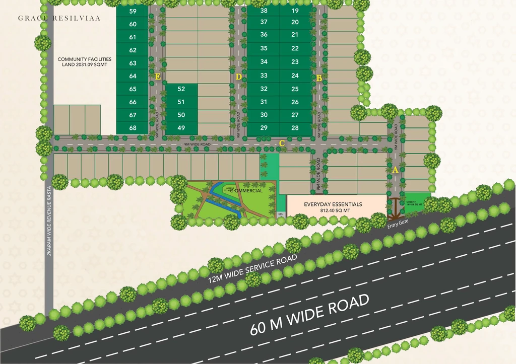 Master Plan of Hercules Grace Resilviaa in Sector 78, Gurgaon - Image 326107
