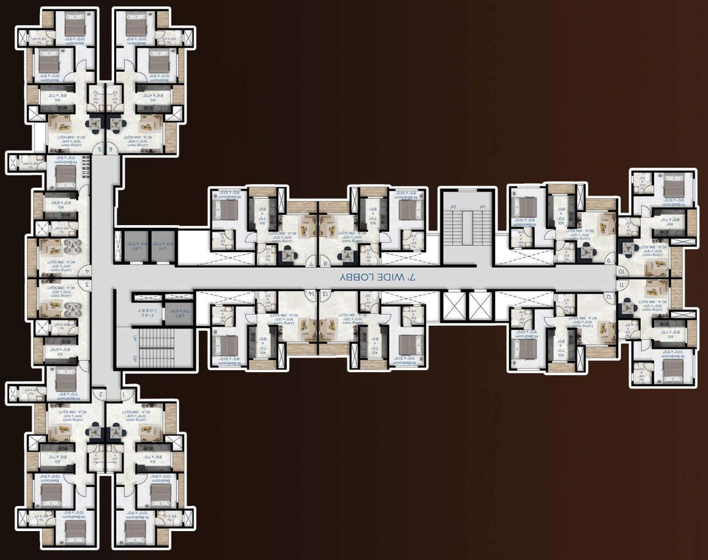 Floor Plan of Shivaay Kartik Enclave in Bhiwandi, Thane - Image 326124