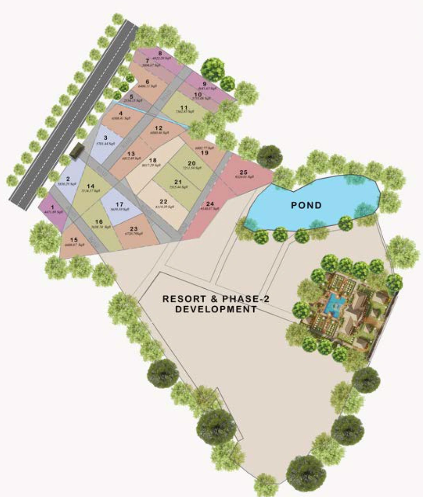 Master Plan of Hi Living Mountains And Mangoes in Ramanagara, Bangalore - Image 326162