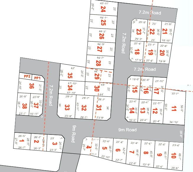 Master Plan of Hitech Luxland Mini Town in Ponmar, Chennai - Image 326701