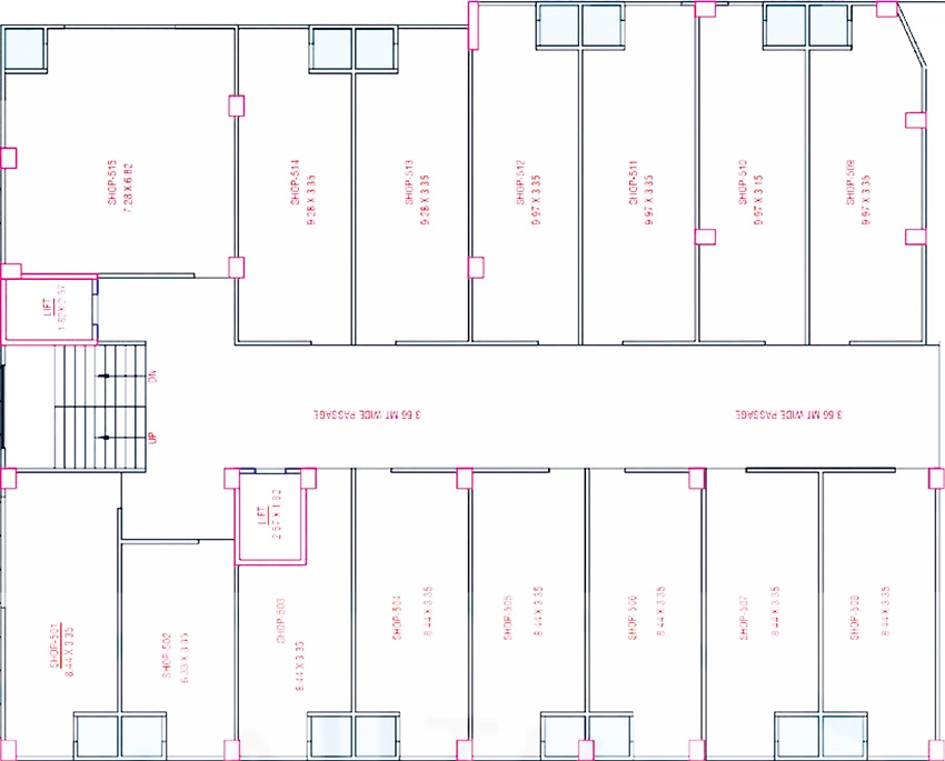 Floor Plan of Akshar Diamond Icon in Dahegam, Gandhinagar - Image 326469