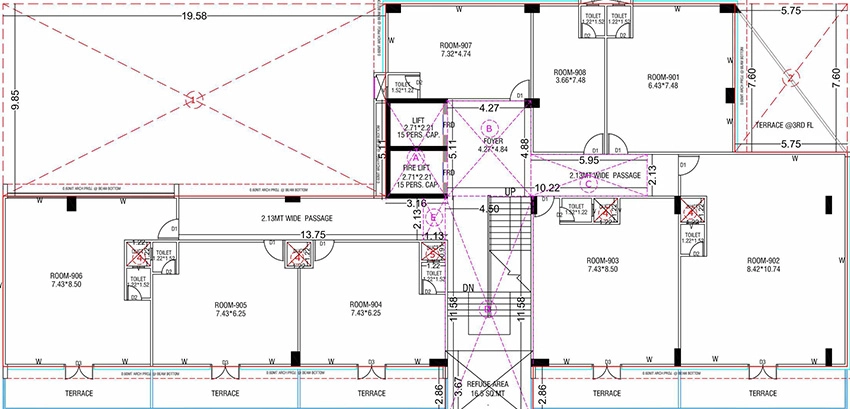 Floor Plan of Akshar Shivansh Skyline in Sargasan, Gandhinagar - Image 326497