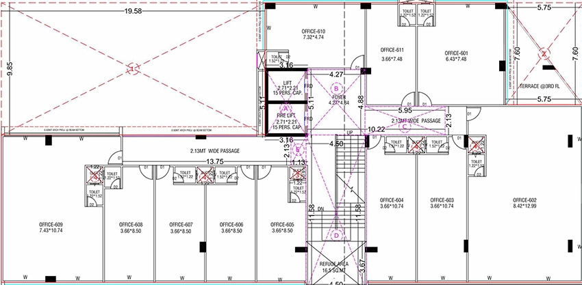 Floor Plan of Akshar Shivansh Skyline in Sargasan, Gandhinagar - Image 326496