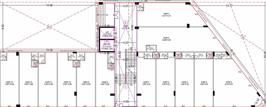 Floor Plan of Akshar Shivansh Skyline in Sargasan, Gandhinagar - Image 326498