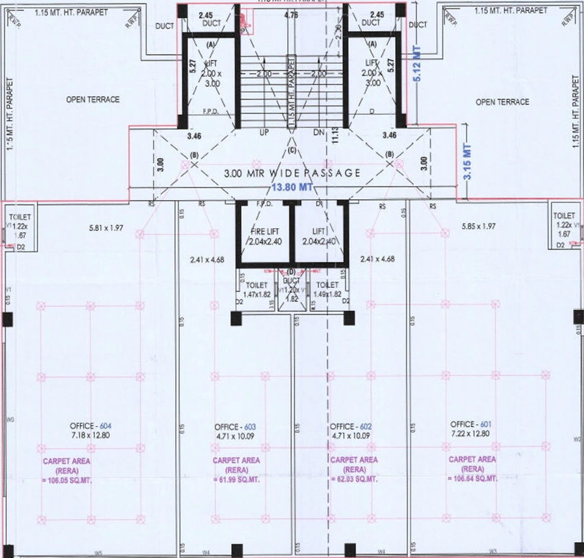 Floor Plan of Alok Medi Hub in Kalol, Gandhinagar - Image 326512
