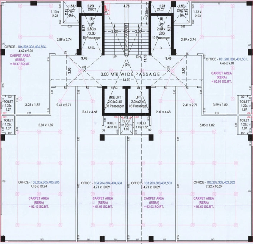 Floor Plan of Alok Medi Hub in Kalol, Gandhinagar - Image 326514