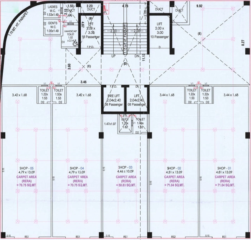 Floor Plan of Alok Medi Hub in Kalol, Gandhinagar - Image 326513