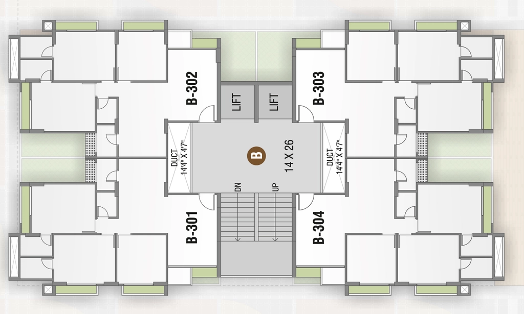 Floor Plan of Ansh Aarambh in Ghuma, Ahmedabad - Image 326939