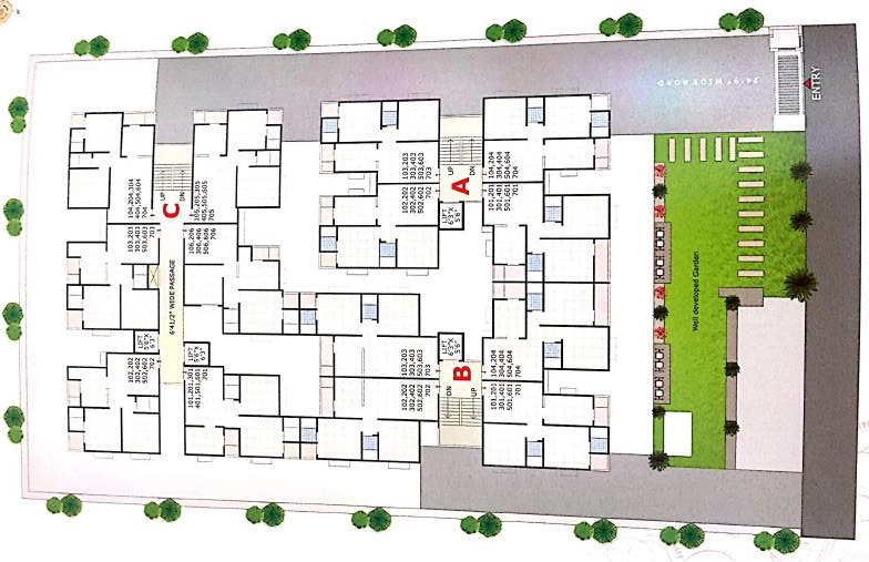 Master Plan of Parth Arjun Villa in New Ranip, Ahmedabad - Image 326954