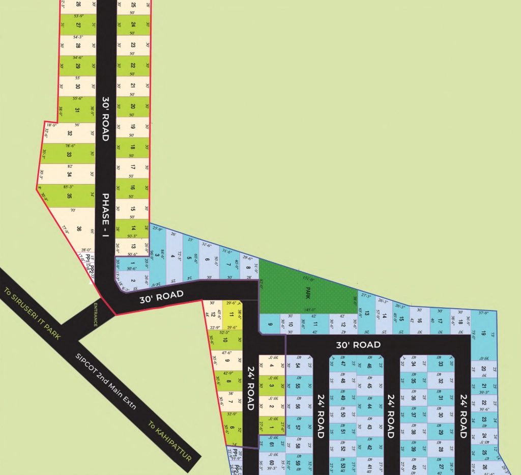 Master Plan of Iyra Aanya in Siruseri, Chennai - Image 327444