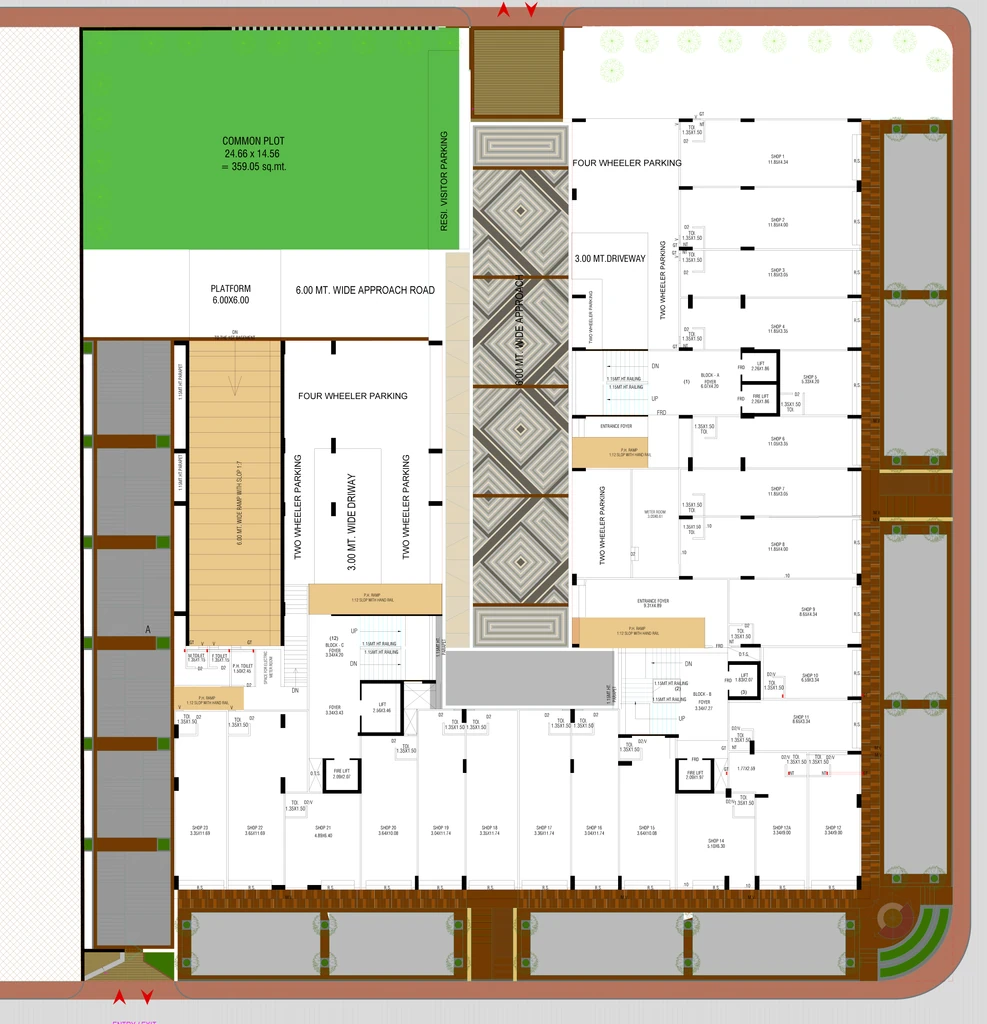 Master Plan of Commercial Balaji Nityam Luxuria in Sola, Ahmedabad - Image 327001