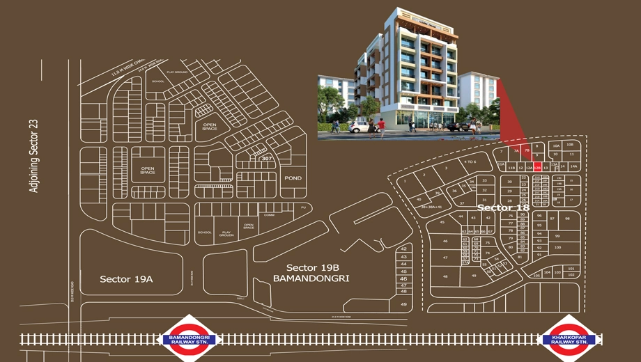 Location of Bhaveshwar Varni Dham in Ulwe, Navi Mumbai - Image 327030