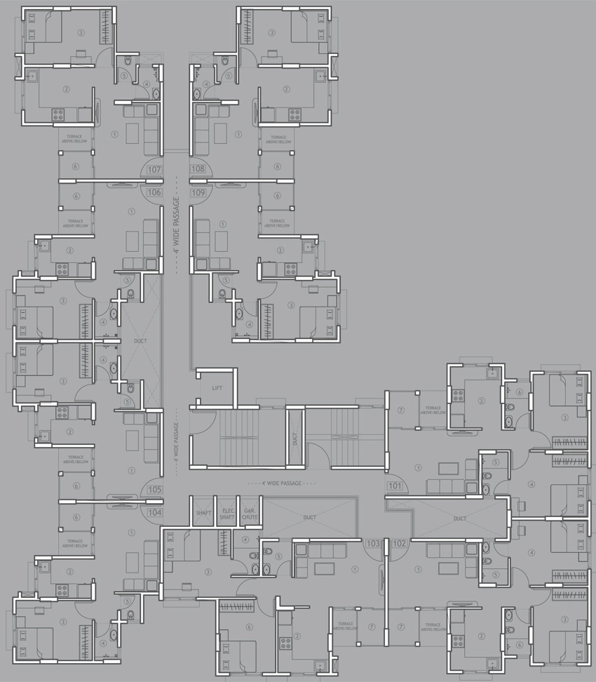 Floor Plan of Belmac Riverside in Panvel, Navi Mumbai - Image 327056