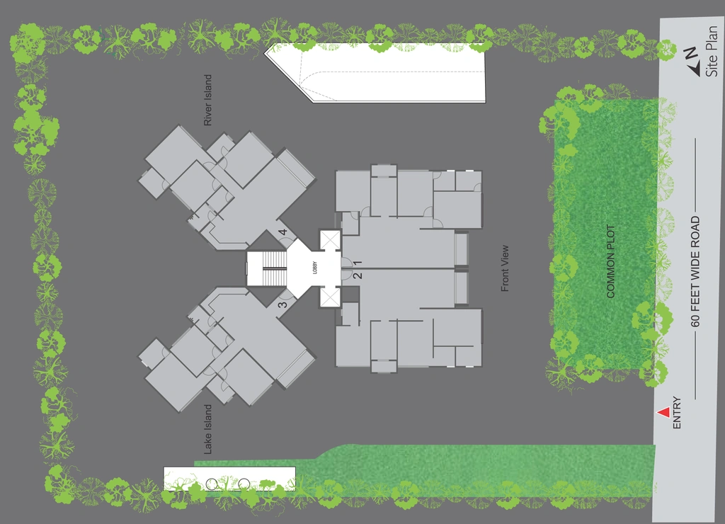 Master Plan of Sangath IPL Diamond Tower in Motera, Ahmedabad - Image 327083