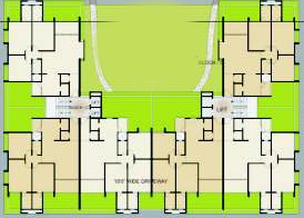 Floor Plan of Scarlet Heights in Satellite, Ahmedabad - Image 327094