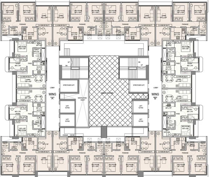 Floor Plan of Triumph Omkareshwar in Borivali East, Mumbai - Image 35873
