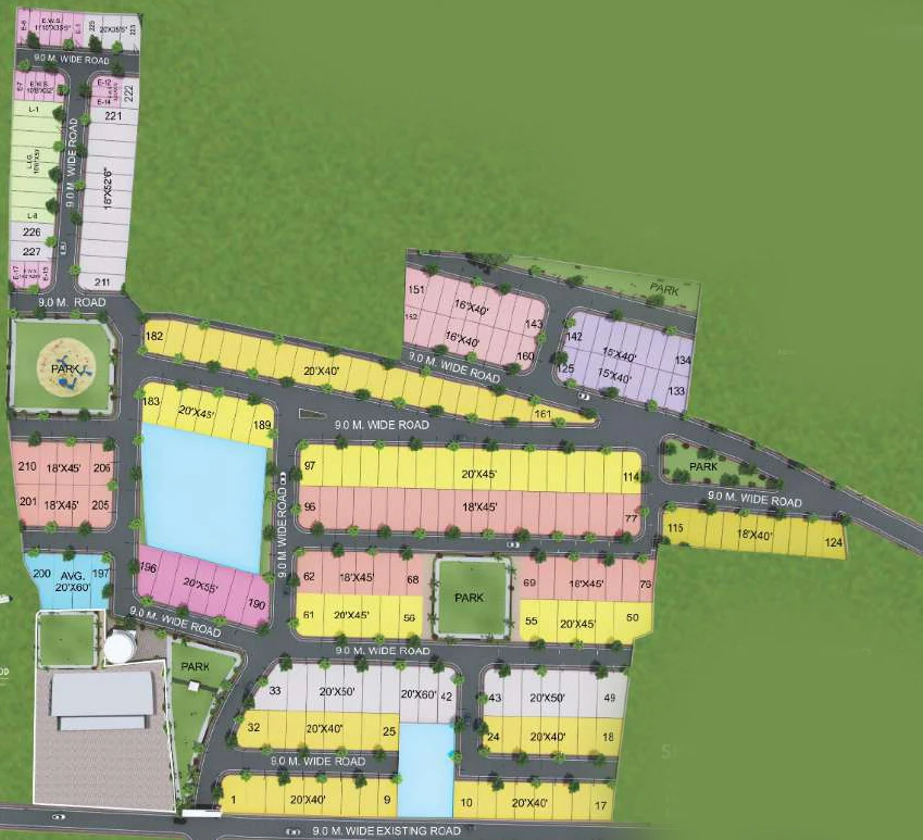 Master Plan of Shree Greenwood Park in Mhow, Indore - Image 327123