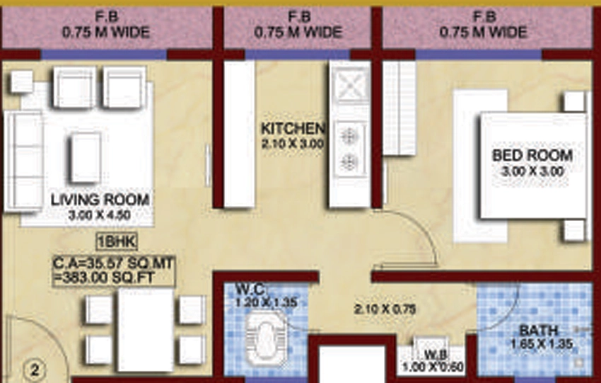 1 BHK Flat in Enkay Garden in Taloja, Navi Mumbai - Image 875505