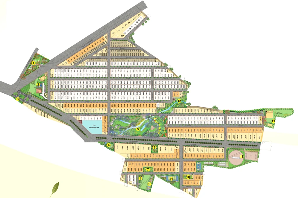 Master Plan of Sattva Green Groves in Tumkur Road, Bangalore - Image 327795