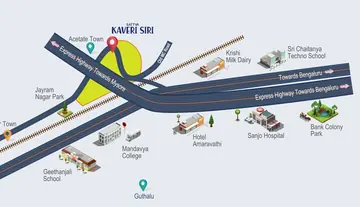 Location of Sattva Kaveri Siri - Image 327802