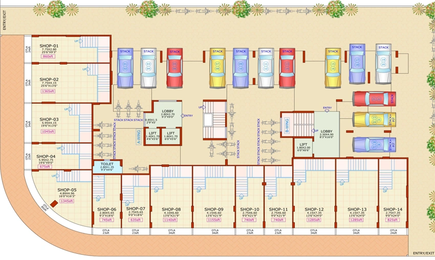 Master Plan of Om Jay Vitthal Complex in Pushpak Nagar, Navi Mumbai - Image 327578