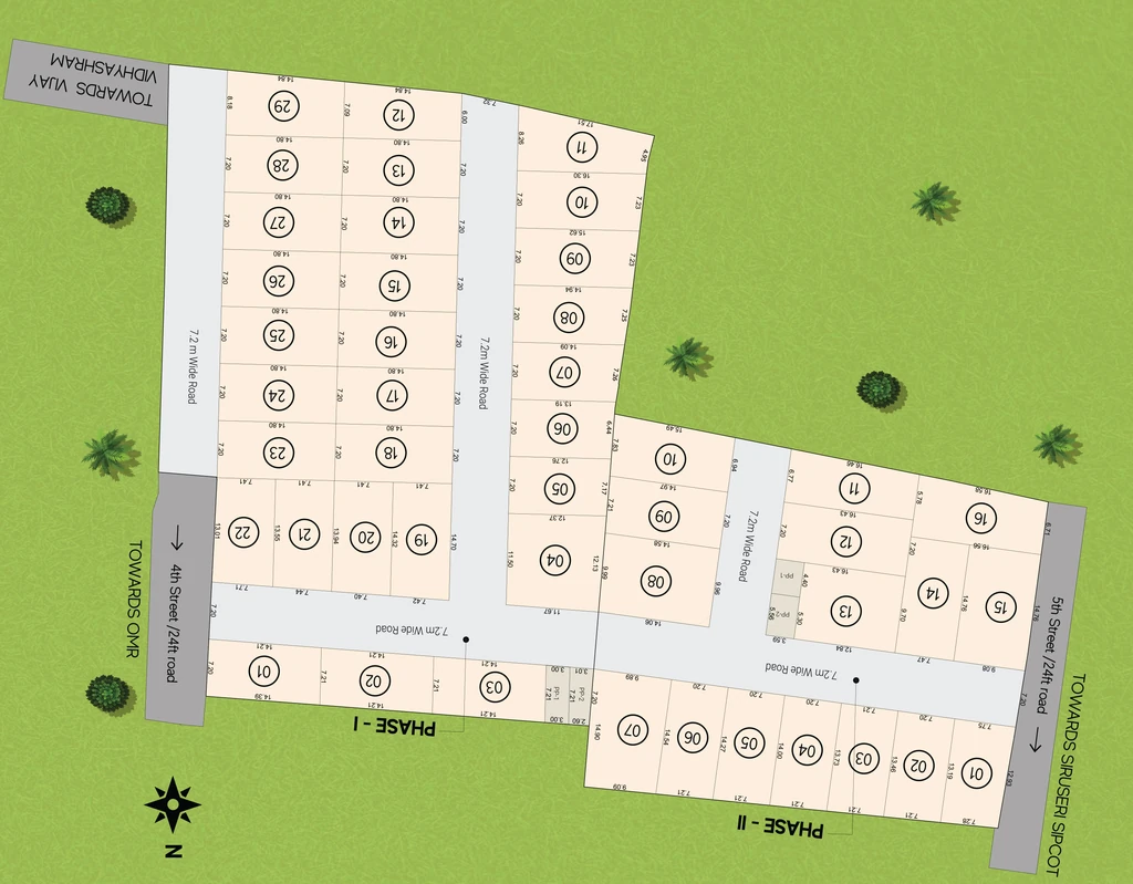 Master Plan of Earthen Spaces Belleza in Padur, Chennai - Image 327939