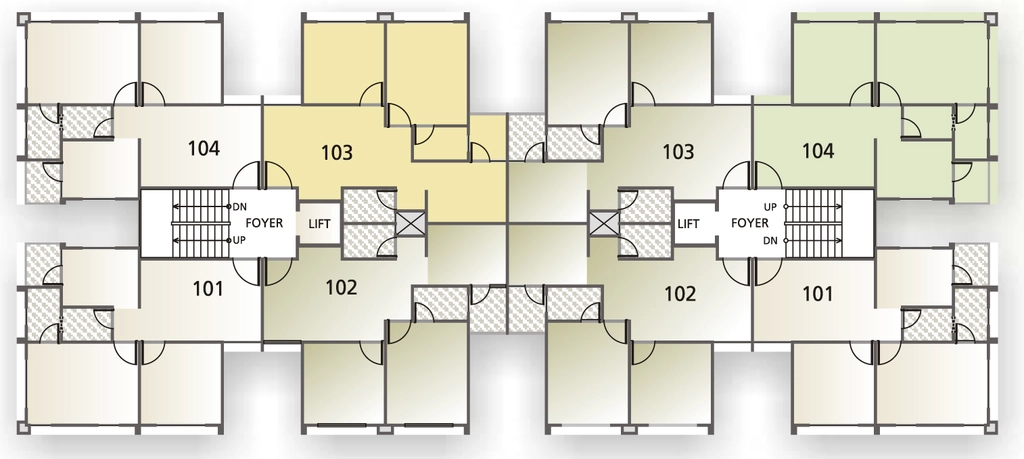 Floor Plan of Parshwnath Atlantics in Tapovan Circle, Ahmedabad - Image 328033