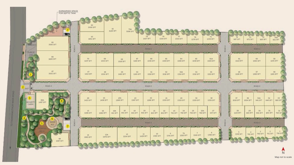 Master Plan of Sobha Mountain Mist in Veerakeralam, Coimbatore - Image 328556