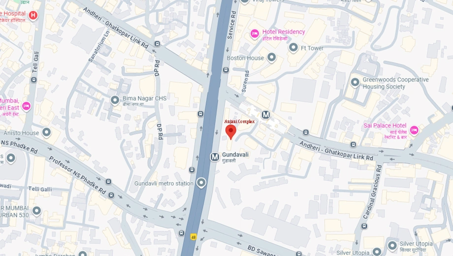 Location of Anjani Complex in Andheri East, Mumbai - Image 328204