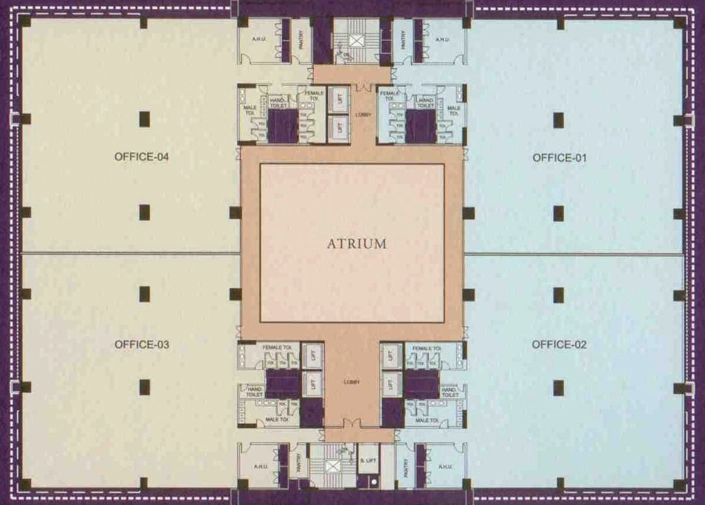 Floor Plan of Kalpataru Sqaure in Andheri East, Mumbai - Image 328268