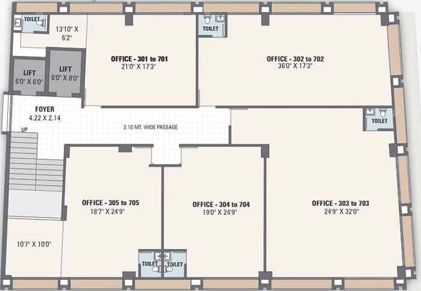 Floor Plan of Avkash One in Randesan, Gandhinagar - Image 328369