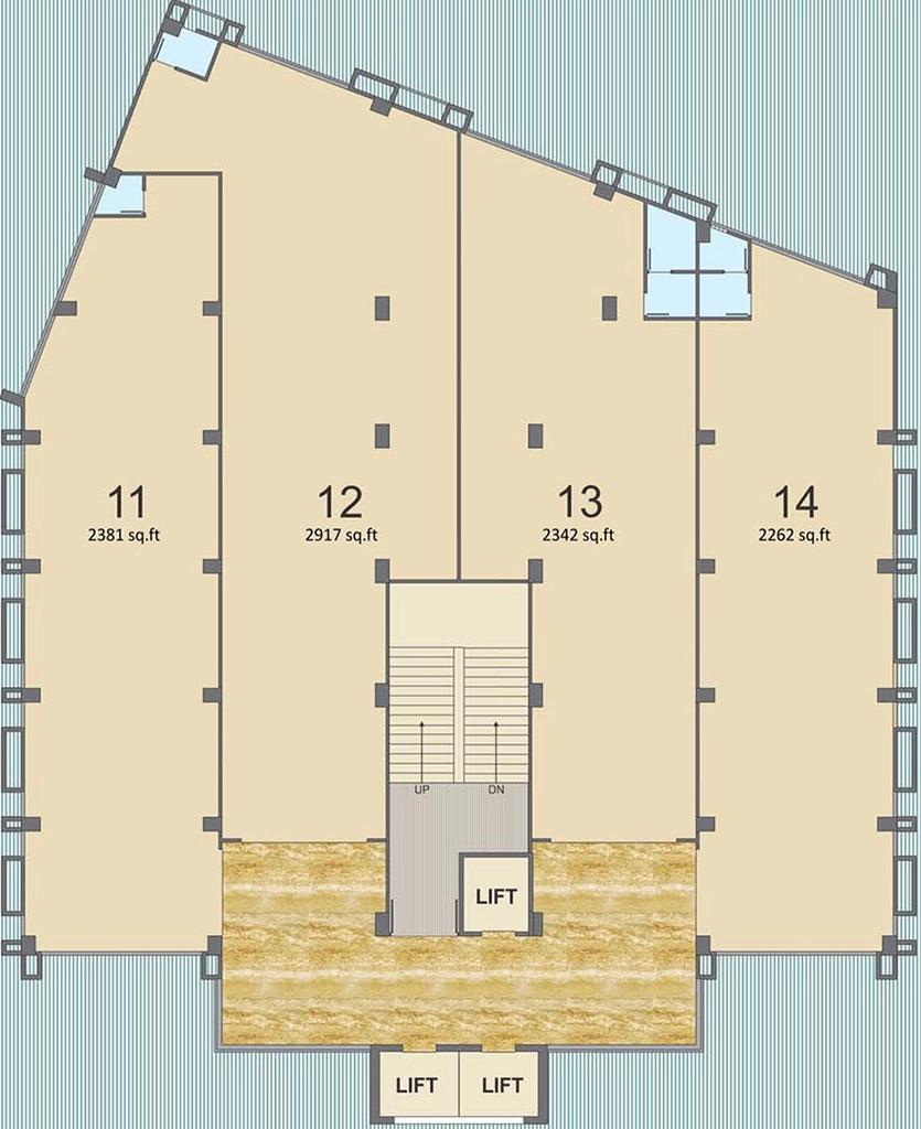 Floor Plan of Kalp Capitol Icon in Sargasan, Gandhinagar - Image 328400