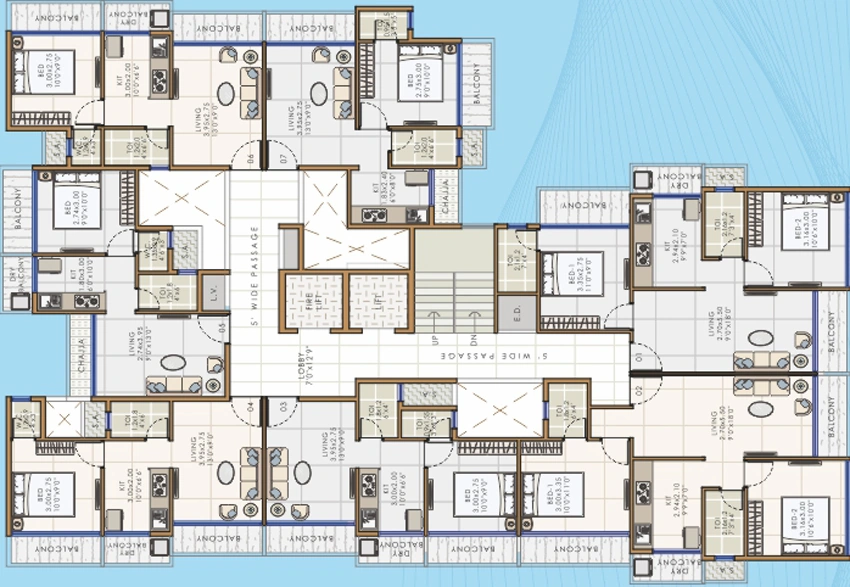 Floor Plan of Bhaveshwar Aatma Sadan in Kamothe, Navi Mumbai - Image 328416