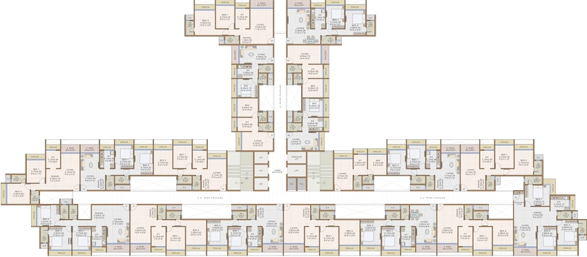 Floor Plan of Bhaveshwar Vista in Kamothe, Navi Mumbai - Image 328455