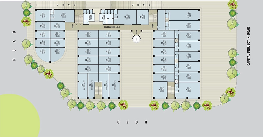 Master Plan of Goldmine Jewel in Sector 26, Gandhinagar - Image 328511