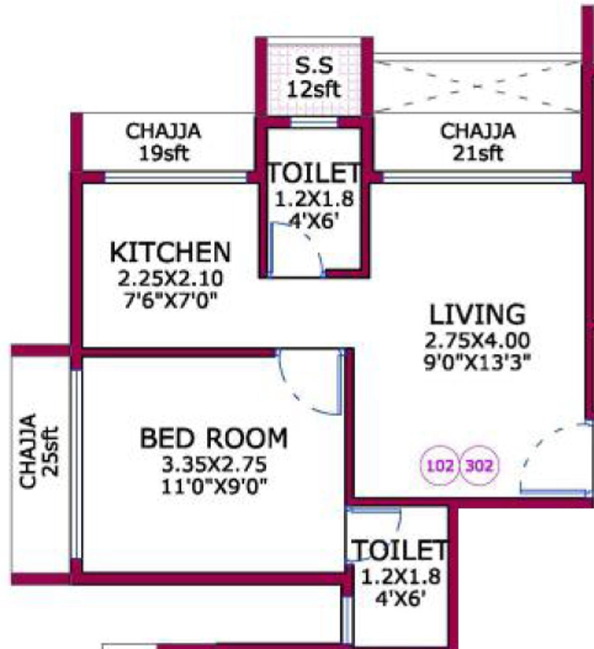 1 BHK Flat in Vishrut Casablanca in Ulwe, Navi Mumbai - Image 876247