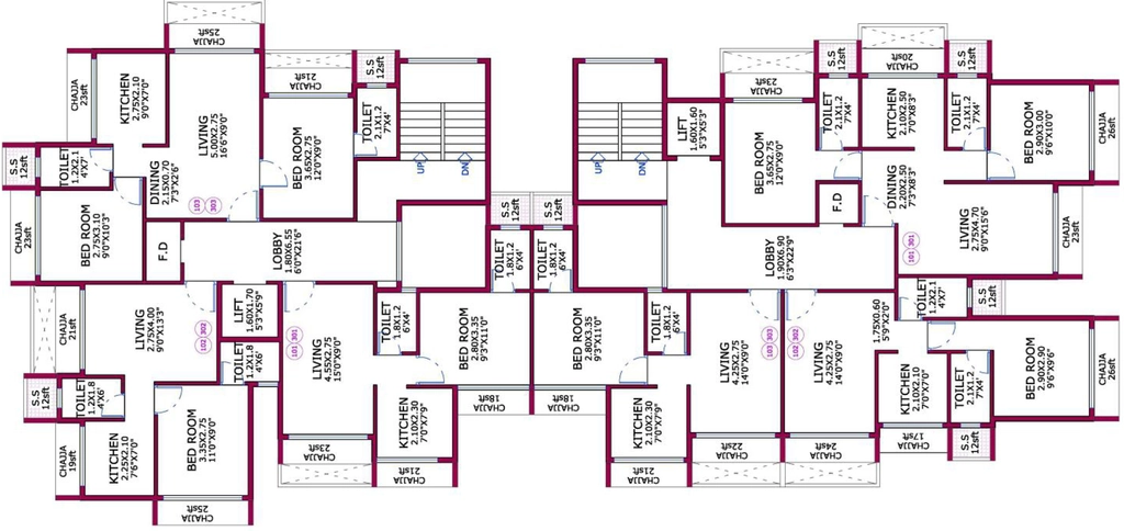 Floor Plan of Vishrut Casablanca in Ulwe, Navi Mumbai - Image 328533