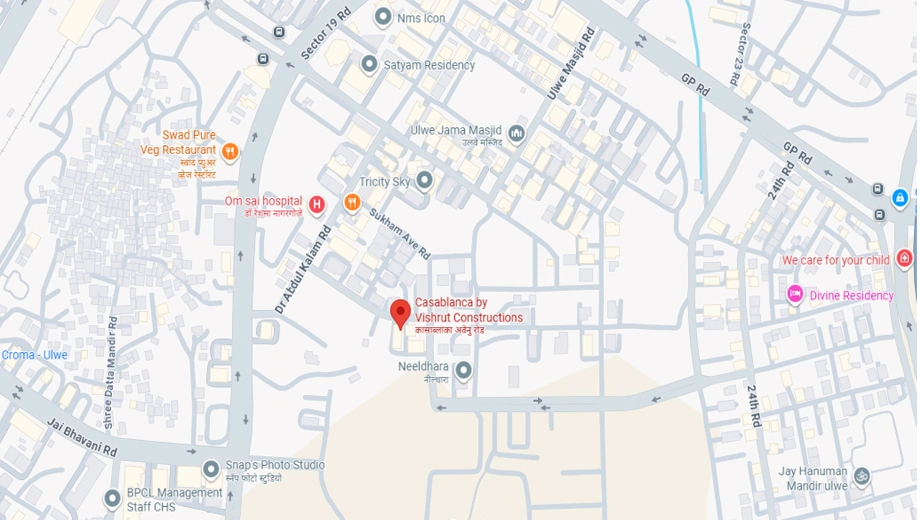 Location of Vishrut Casablanca in Ulwe, Navi Mumbai - Image 328532