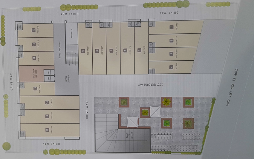 Master Plan of Gopnath Golden Plaza in Raysan, Gandhinagar - Image 328591