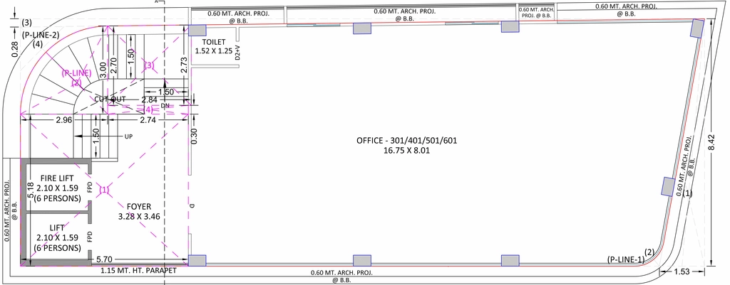 Floor Plan of JK Skyview Central in Dholakuva, Gandhinagar - Image 328638