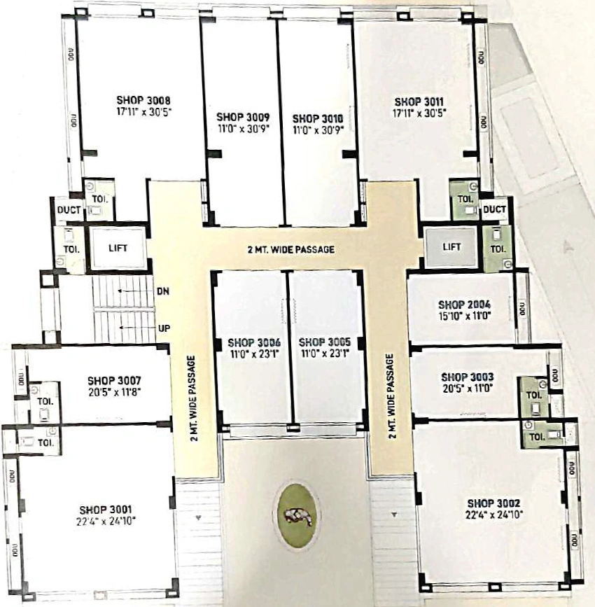 Floor Plan of Kamlapunj Lakeview in Vavol, Gandhinagar - Image 328671