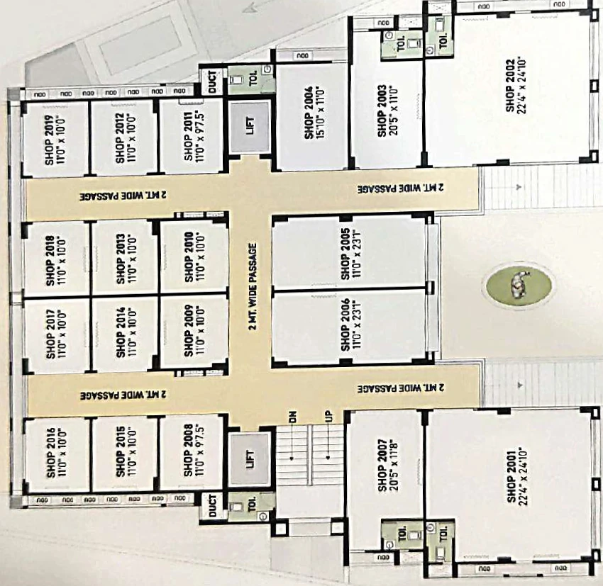 Floor Plan of Kamlapunj Lakeview in Vavol, Gandhinagar - Image 328672